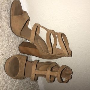 Brown sandals heels